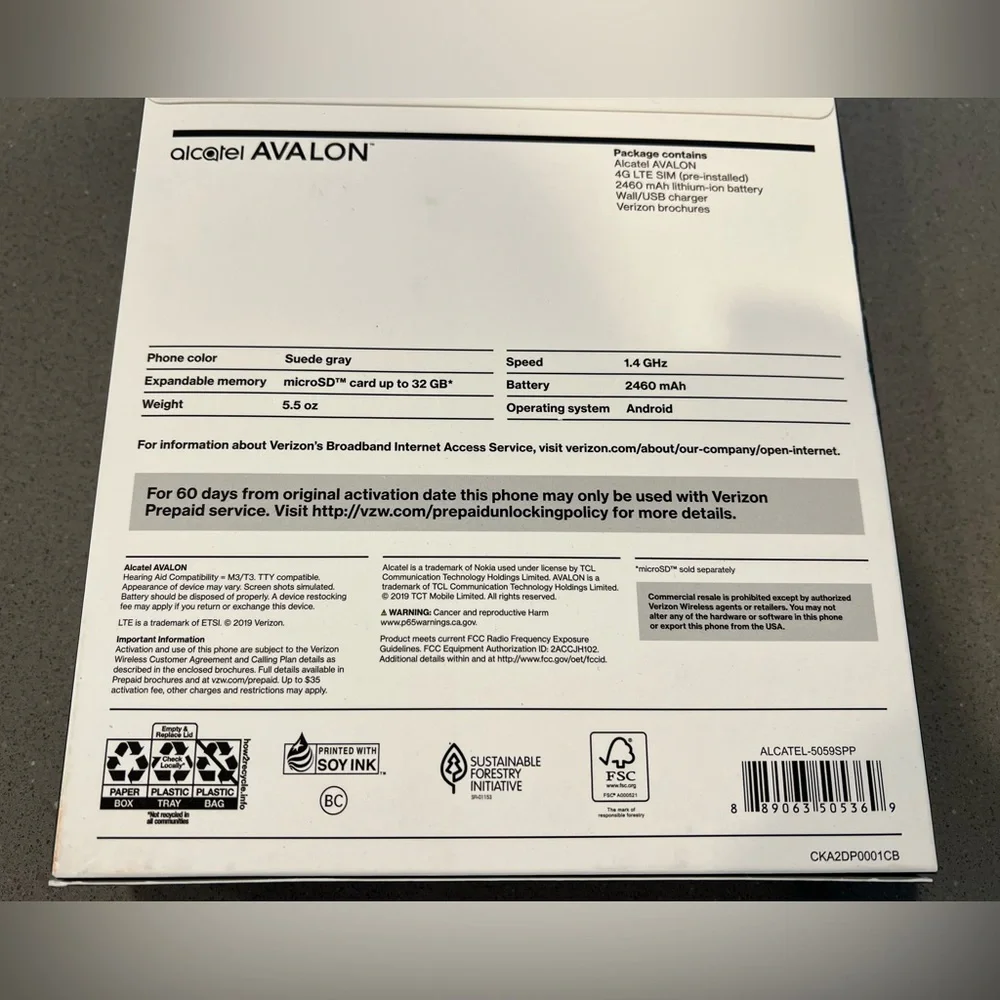 Alcatel nib verizon